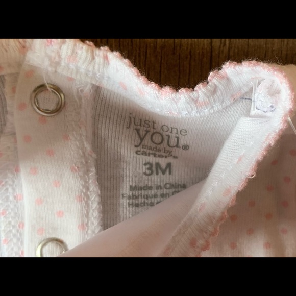 NWOT Carter’s Hops N Kisses Onesie W/ Fine Net Layered and Lined Skirt - Picture 5 of 5